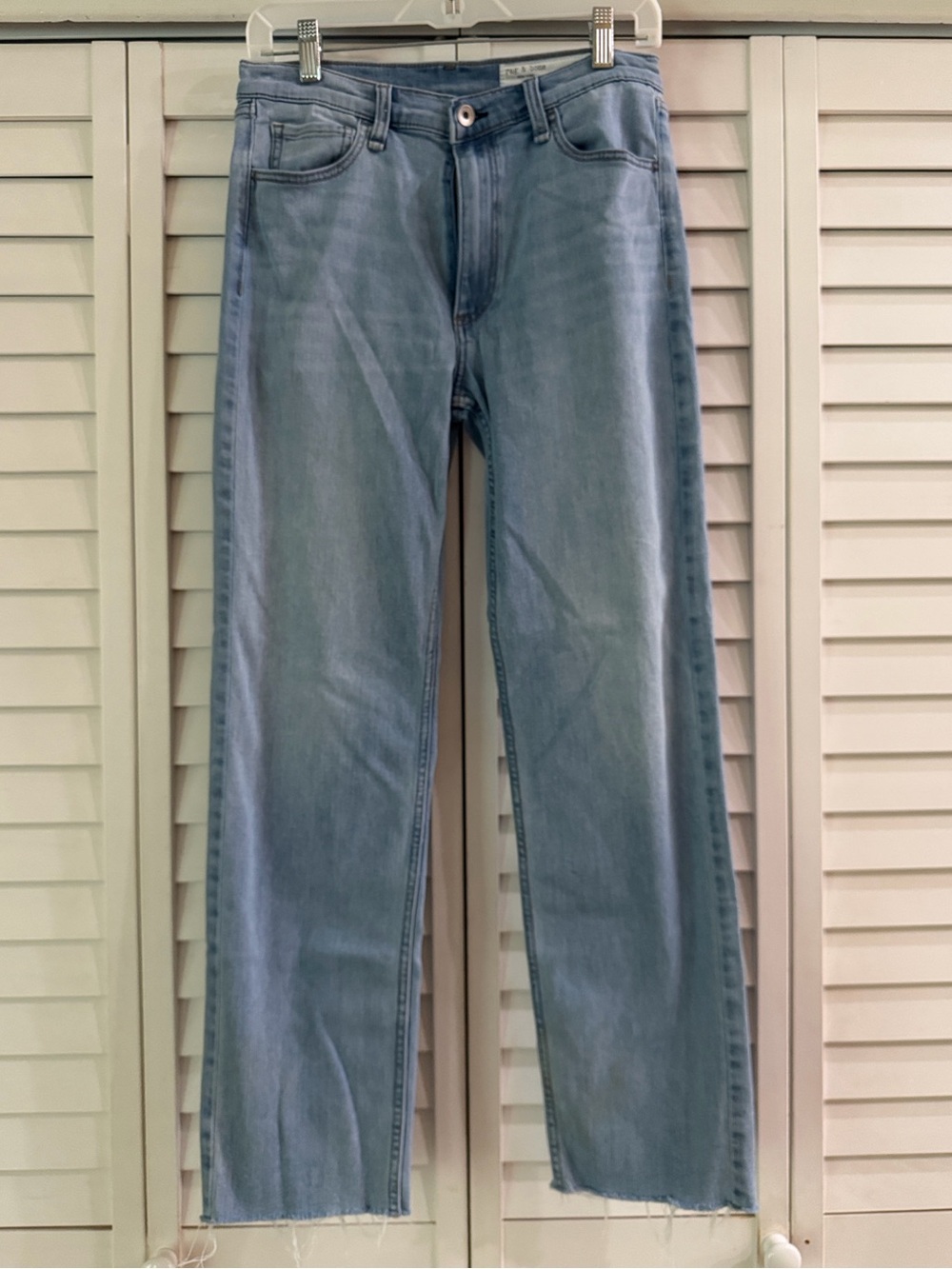 Rag & Bone Hattie Mid-Rise Full-Length Jean - Light Wash - Size 27